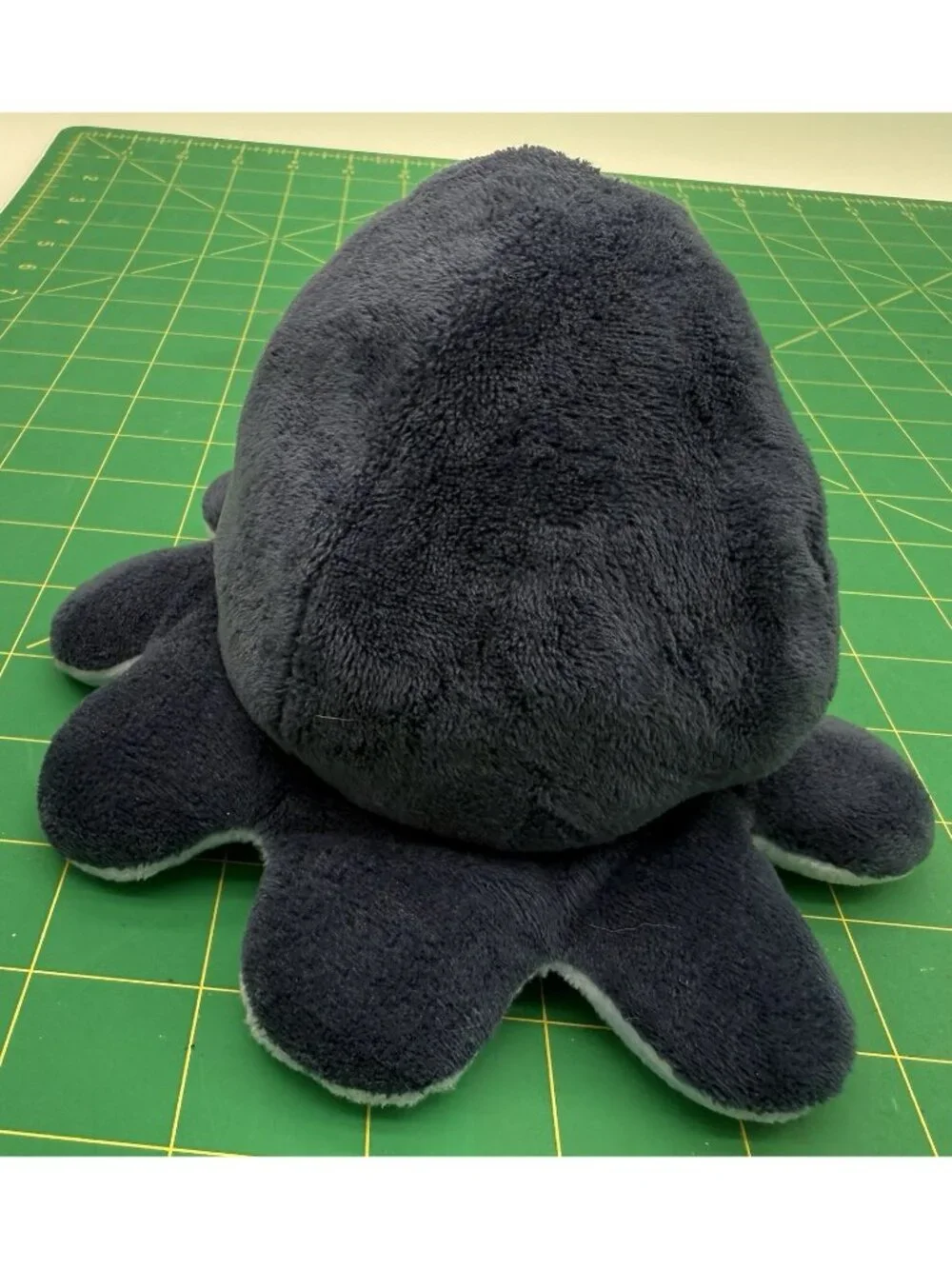 2021 TeeTurtle Reversible Octopus  Dark Blue Light Blue Ocean Day Night Plush 6”